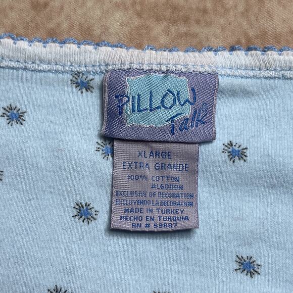 Pillow Talk Embroidered Teddy Bear Sleep Tight Baby Tee T-Shirt White Sleepwear - Picture 4 of 6